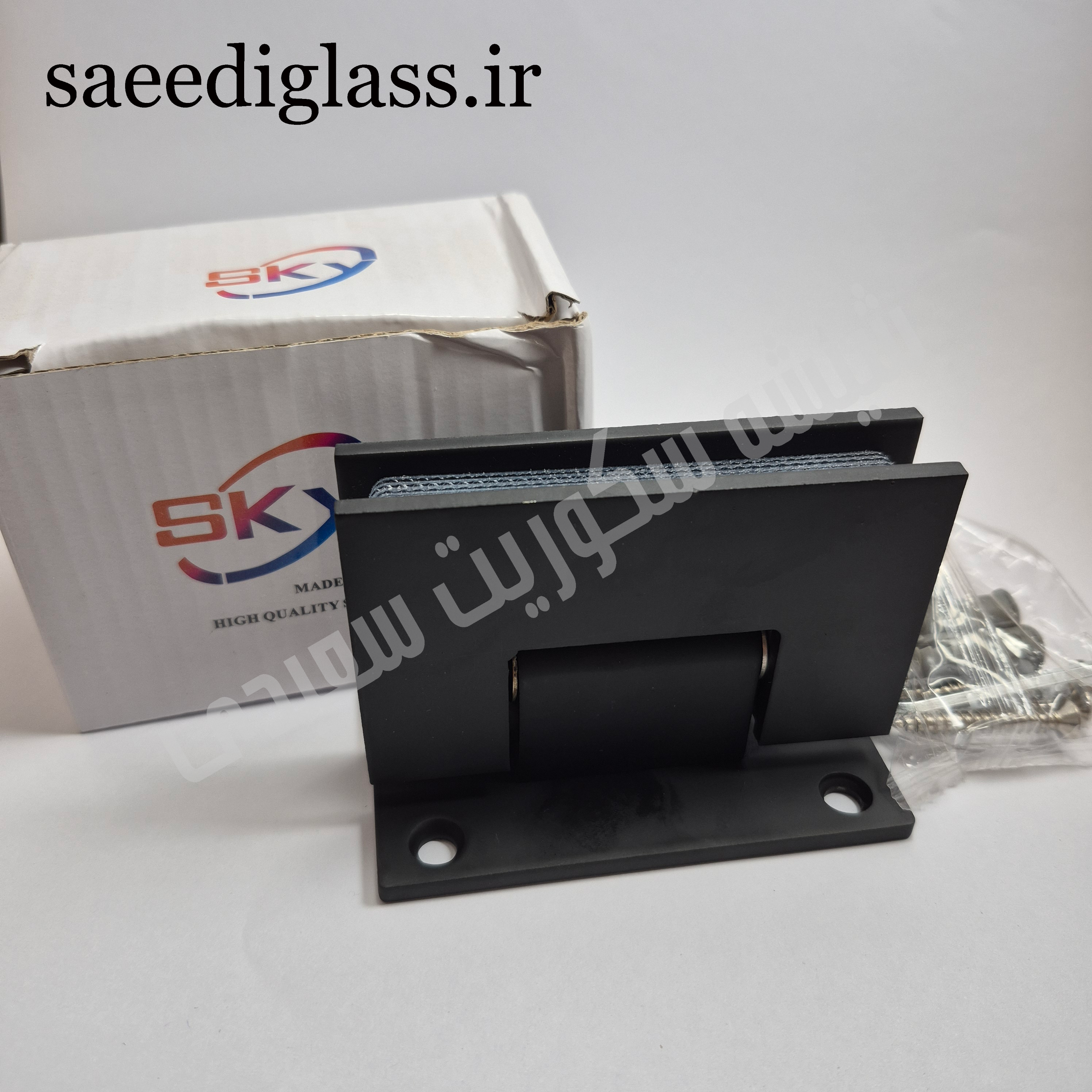لولای مشکی شیشه به دیوار اسکای SKY