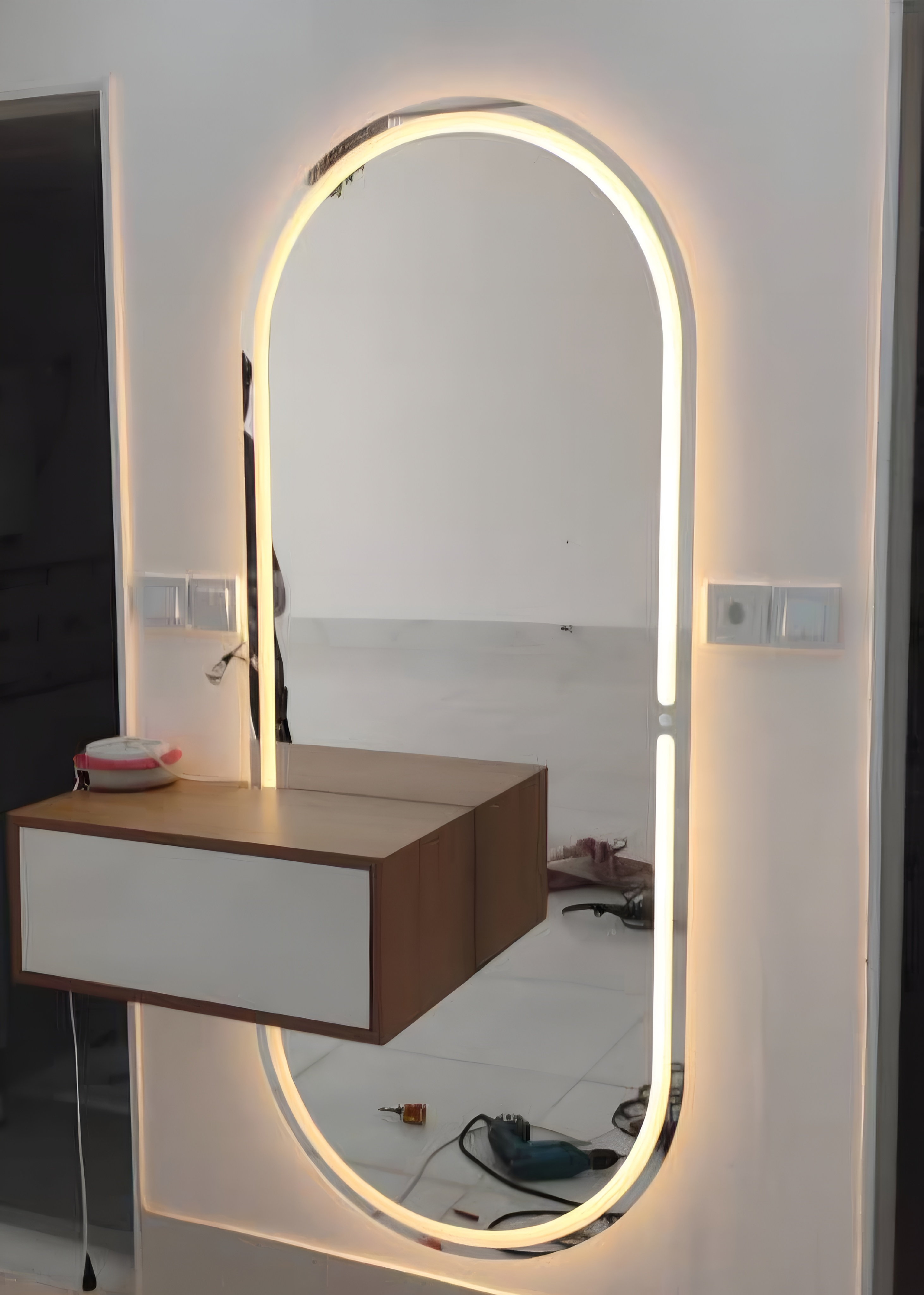 اینه بک لایت قدی